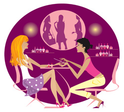 Illustration of a "Pamper Party"