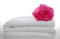 A photograph of some towels
