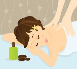 Illustration of a massage